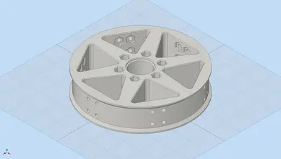 Lightweight 6in Diameter Traction Wheel