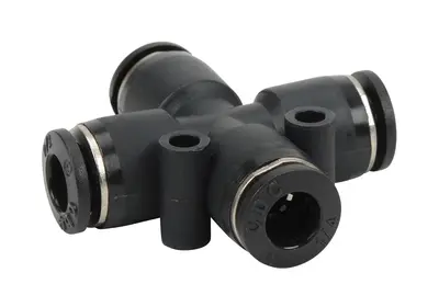 Cross, 1/4" Press-in x 1/4" Press-in