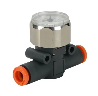 Guage, 1/4" Press-in x 1/4" Press-in