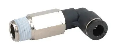 Long Elbow, 1/4" NPT Male x 1/4" Press-in