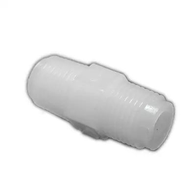 Nipple, 1/4" NPT Male x 1/4" NPT Male, Plastic