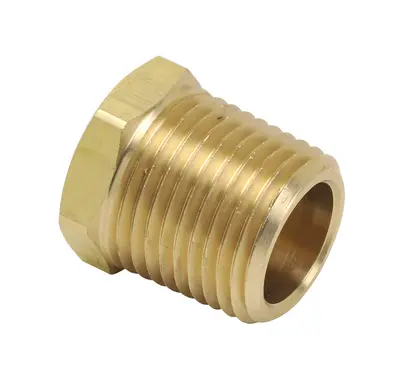 Plug, 1/4" NPT Male, Brass