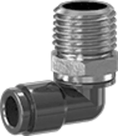 Swivel Elbow, 1/4" NPT Male x 1/4" Press-in