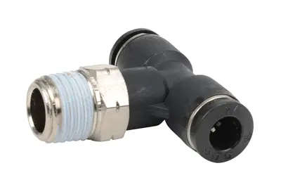 Tee - Branch, 1/4" NPT Male x 1/4" Press-in