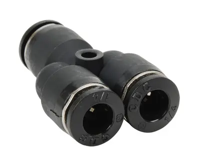 Wye, 1/4" Press-in x 1/4" Press-in